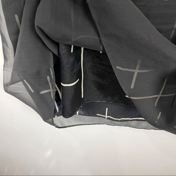 Vintage 90's Preview Collection Sleeveless Sheer Overlay Knee Length Dress 6P - Picture 7 of 10